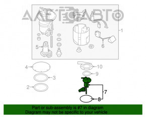 Senorul de combustibil al Subaru Outback 15-19 este defect.