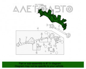 Podul spate al modelului Lexus GX470 03-09