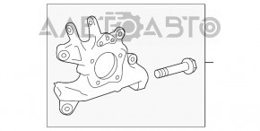 Bucșă spate dreapta Lexus RX350 RX450H 10-15 ruptă.