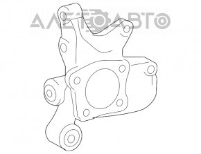 Capacul spate dreapta Toyota Highlander 08-13 AWD necesită înlocuirea silentioasei