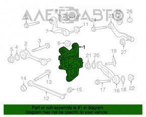 Capac spate dreapta pentru Lexus LS460 LS600h 07-12 cu husa din piele.