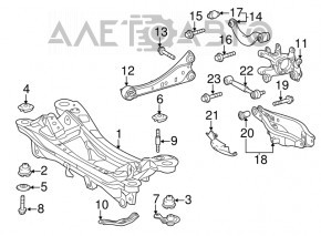 Capac spate stânga Lexus CT200h 11-17