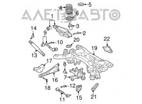 Capacul spate stânga Toyota Rav4 13-18