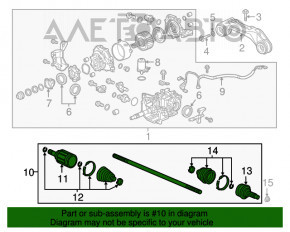 Ax cu roată spate dreapta pentru Honda CRV 20-22 1.5