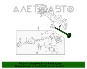 Ax cu roți spate dreapta pentru Lexus GX470 03-09