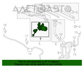 Trapezul de curățare a parbrizului cu motor pentru Buick Encore 13-19