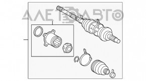 Ax cu semiax spate stânga Lexus RX450h 10-15