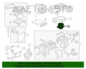 Мотор вентилятор печки Chevrolet Bolt 17-