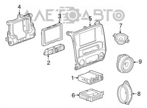 Monitor, display, navigație Chevrolet Camaro 16-