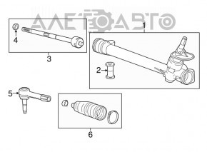 Tija de directie dreapta Chevrolet Bolt 17 - nou original OEM