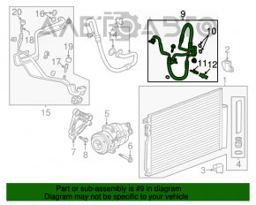 Трубка кондиционера компрессор-печка Buick Encore 13-16