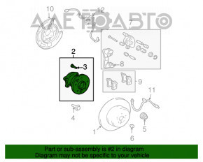 Rulment roată spate dreapta Toyota Highlander 08-13 AWD nou OEM original