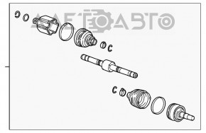 Привод полуось передняя левая Chevrolet Bolt 17-