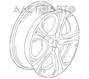 Диск колесный R17 x 6.5J Chevrolet Bolt 17 с резиной Michelin 215/50 2021 5,5мм, с датчиком давления, легкая бордюрка