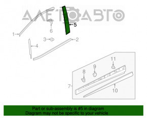 Capac usa fata stanga Chevrolet Bolt 17- negru lucios