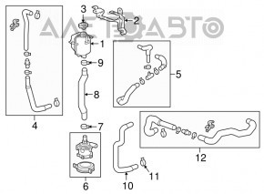 Rezervor de expansiune pentru răcire Chevrolet Bolt 17- cu capac