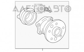 Butuc spate stânga Lexus ES350 07-12 nou original OEM