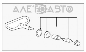 Senzorul de presiune a roților Mitsubishi Outlander Sport ASX 10- nou original OEM