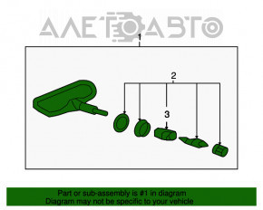 Senzor de presiune a roților Mitsubishi Outlander 14-21 nou OEM original