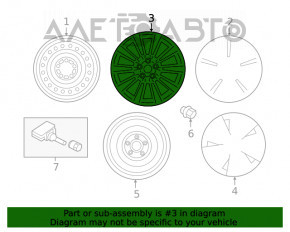 Roată de 18 inch Mitsubishi Outlander 16-21 tip 2, jantă