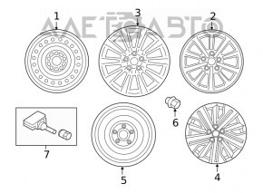 Roată de 18 inch pentru Mitsubishi Outlander Sport ASX 10 - jantă.