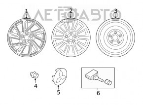 Roata de rezerva pentru Mitsubishi Eclipse Cross 18- R16