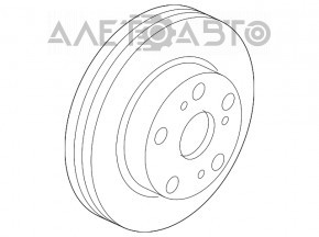 Placă de frână spate stânga Acura MDX 07-13