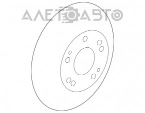 Placa de frână spate stânga Honda CRZ 11-16