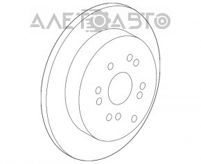 Диск тормозной задний левый Honda CRV 12-16 OEM