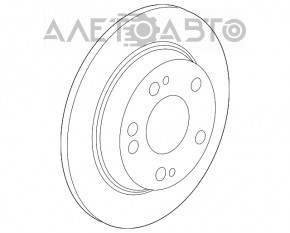 Диск тормозной задний правый Honda Clarity 18-21 usa