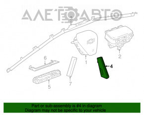 Airbagul pentru scaunul drept al Chevrolet Bolt 17-18