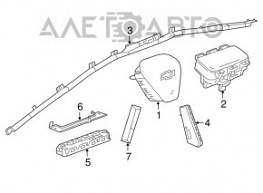 Airbagul pentru scaunul drept al Chevrolet Bolt 17-18