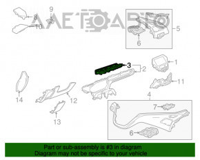 Conducta centrală de aer pentru Chevrolet Bolt 17-21