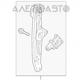 Geam electric cu motor spate stânga Chevrolet Bolt 17-