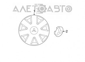 Колпак колесный R16 Mitsubishi Outlander 14-21