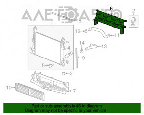 Grila radiatorului superioara Chevrolet Bolt 17-