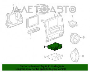 RADIO CONTROL PANEL/RADIO ASM RECEIVER Chevrolet Equinox 18-