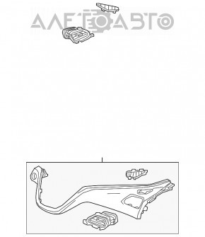 Capacul torpedoului dreapta Chevrolet Bolt 17-18