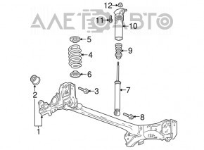 Amortizor spate dreapta Chevrolet Bolt 17-21 nou OEM original