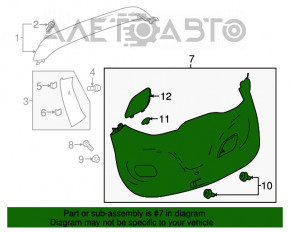 Capacul portbagajului inferior Chevrolet Bolt 17-21