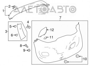 Обшивка двери багажника нижняя Chevrolet Bolt 17-21