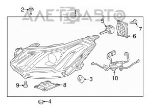 Far stânga față asamblată Chevrolet Bolt 17- adaptiv