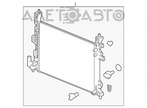 Radiatorul de răcire a apei pentru Chevrolet Bolt 17-