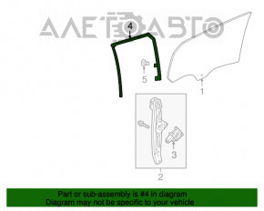 Garnitura de geam spate dreapta Chevrolet Bolt 17-