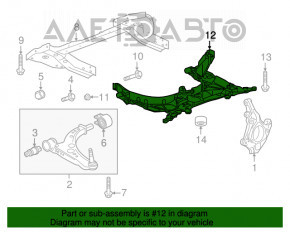 Bara fata si spate pentru Chevrolet Bolt 17 - aluminiu.