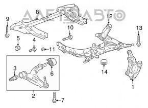 Bara fata si spate pentru Chevrolet Bolt 17 - aluminiu.