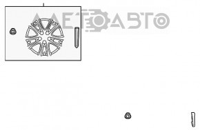 Диск колесный R18 Lexus GS450h 06-11 бордюрка