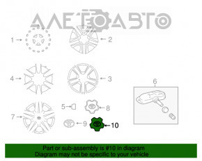 Центральный колпачок на диск Toyota RAV4 потерт, царапины OEM