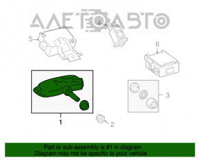 Датчик давления колеса Lexus RX300 RX330 RX350 RX400h 04-09