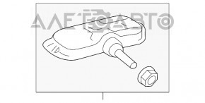 Senzorul de presiune a roților pentru Lexus ES300h ES350 13-18 a fost schimbată bateria.